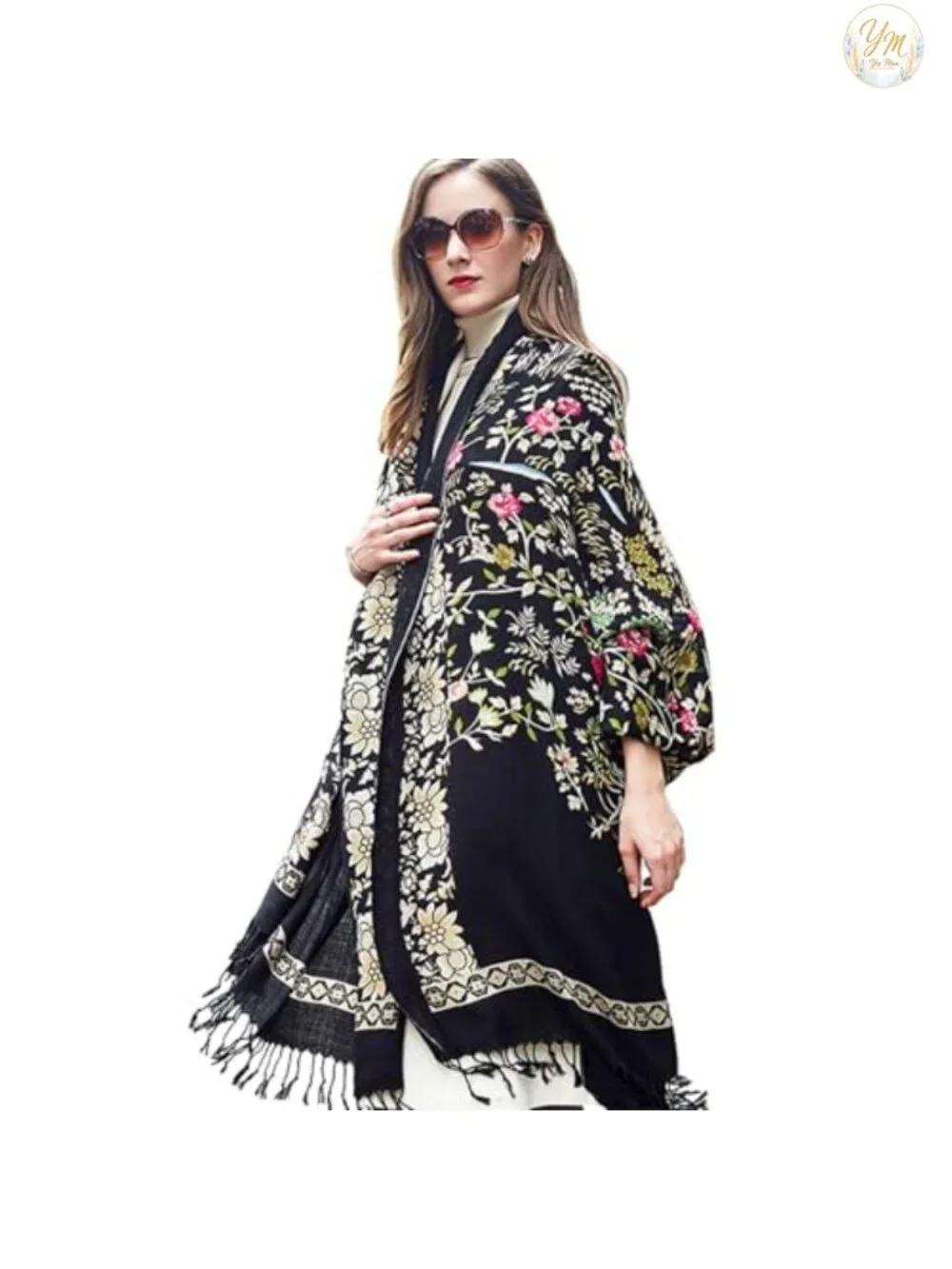100% Merino Wool Extra Large Pashmina Shawl Women Oversized Wrap Handmade